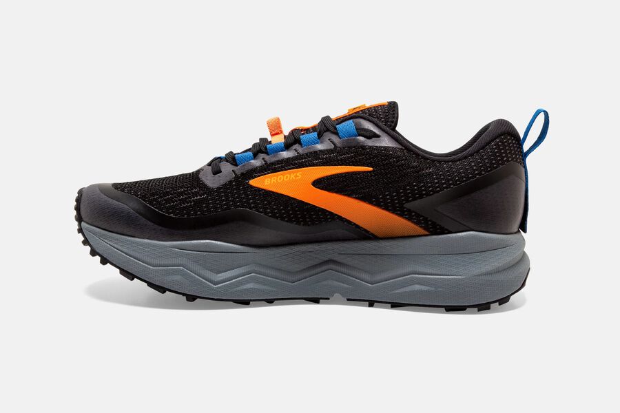 Brooks Running Shoes Mens Black/Orange - Caldera 5 Trail - 6437-FGYMT